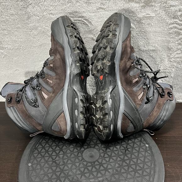 Salomon Womens Size 9 Quest 4D 2 Gtx Goretex Brown Hiking Outdoor Lace Up Boots - Picture 8 of 10